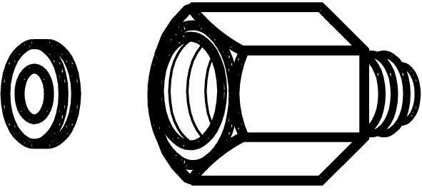 G 3/8''F X SAE 1/4''M